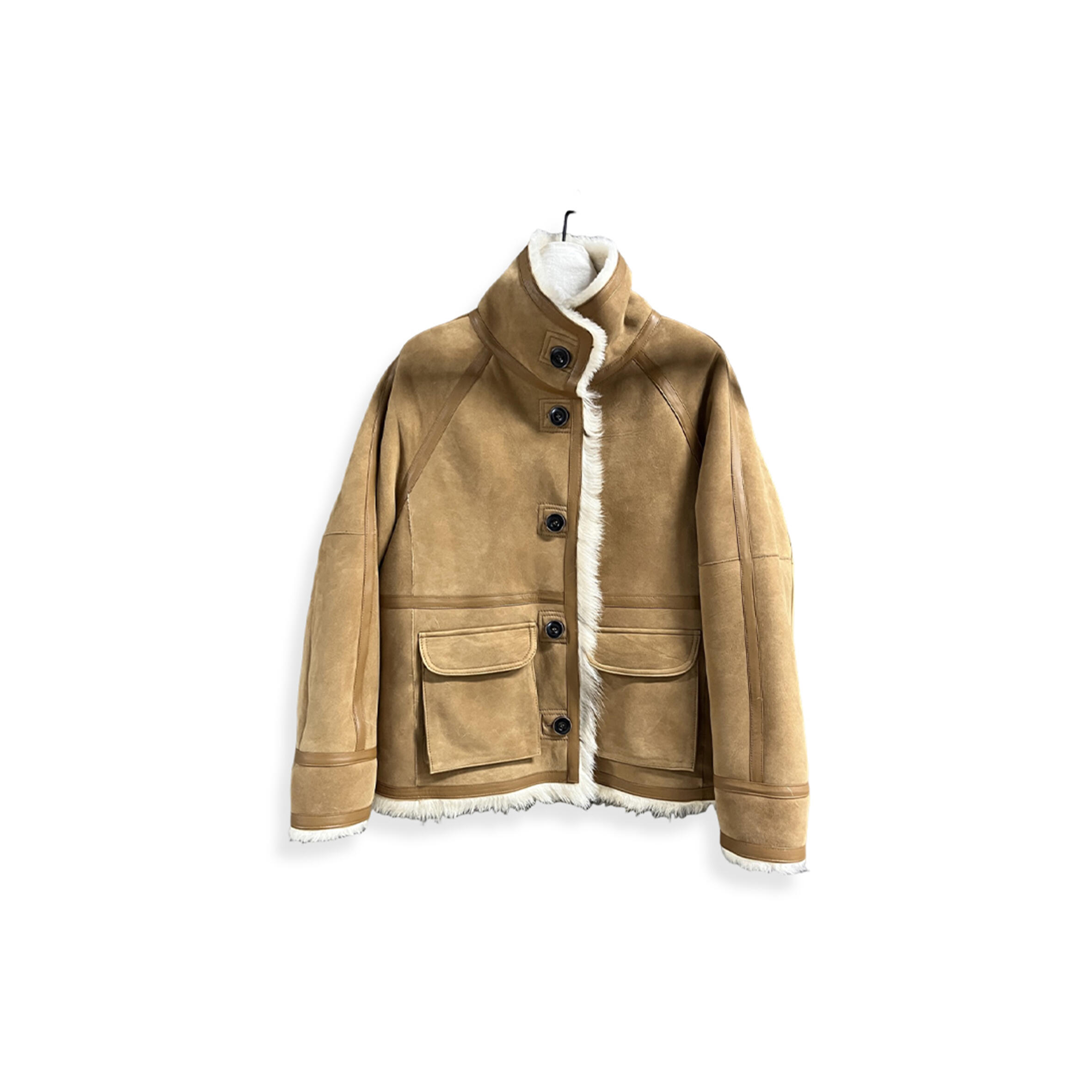 BALENCIAGA REVERSIBLE SHEARLING COAT 